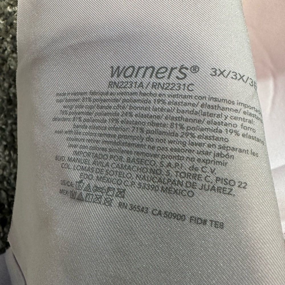 NWOT Warner's No Side Effects Underarm & Back-Smoothing T-Shirt Bra Size 3XL - Picture 5 of 7